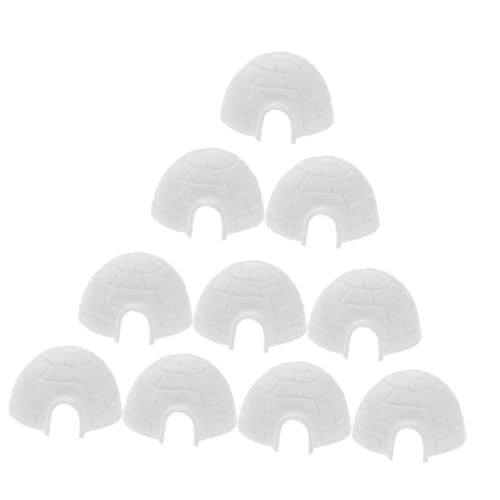 SOPOTUTU 10 Stück Teiliges Kindgerechte Igloo Figuren aus Kunststoff Realistische Mini Deko für Schreibtisch Detailreiche Polar Tier Modelle Langlebig SOPOTUTU 10 Stück Teiliges Kindgerechte Igloo Figuren aus Kunststoff Realistische Mini Deko für Schreibtisch Detailreiche Polar Tier Modelle Langlebig von SOPOTUTU