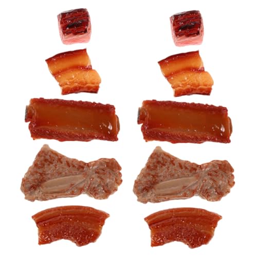 SOPOTUTU 10 Stück Teiliges Künstliche Schweinerippchen Dekoration Realistische Fleischmodelle für Fotografie Lustige Requisiten für Erwachsene SOPOTUTU 10 Stück Teiliges Künstliche Schweinerippchen Dekoration Realistische Fleischmodelle für Fotografie Lustige Requisiten für Erwachsene von SOPOTUTU