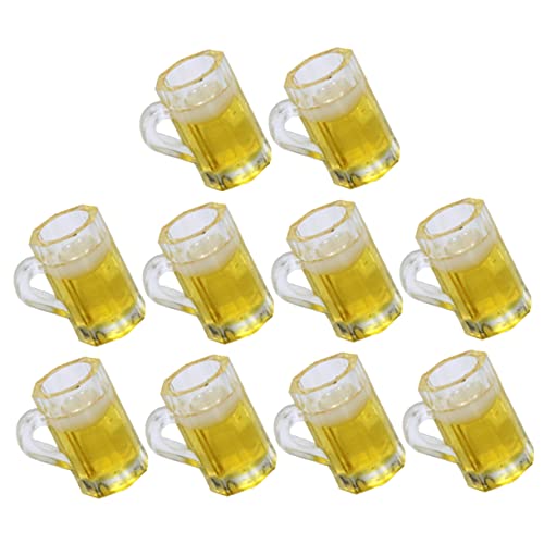SOPOTUTU 10 Stück Teiliges Mini Bierkrüge Modell für Puppenhaus Deko Realistische Bierkrüge für Authentische Szenerie Fotorequisiten für Kreative Gestaltung SOPOTUTU 10 Stück Teiliges Mini Bierkrüge Modell für Puppenhaus Deko Realistische Bierkrüge für Authentische Szenerie Fotorequisiten für Kreative Gestaltung von SOPOTUTU
