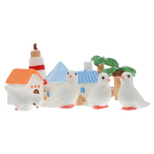 SOPOTUTU 10 Stück Teiliges Mini Stranddeko aus Langlebigem Resin Mikrolandschaftliche DIY Materialien für Sandtisch Inselvilla Miniatur Dekoration Geeignet für Tischdeko und Puppenhaus von SOPOTUTU