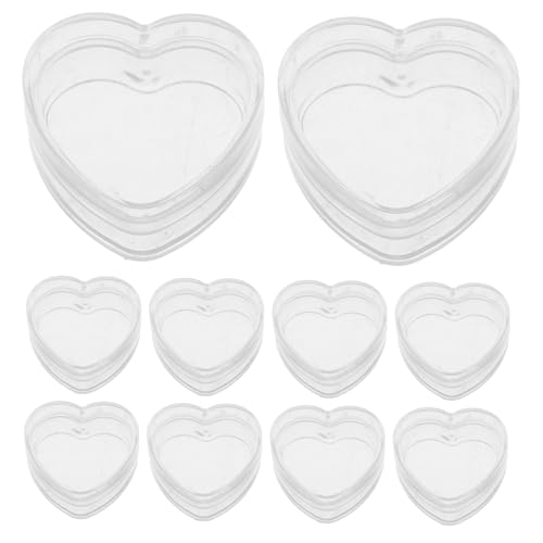 SOPOTUTU 10 Stück Teiliges Miniatur Aufbewahrungsboxen Herzförmig Transparent Kleine Organizer für Puppenhaus DIY Mini Aufbewahrung Klar und Einfache Sichtbarkeit SOPOTUTU 10 Stück Teiliges Miniatur Aufbewahrungsboxen Herzförmig Transparent Kleine Organizer für Puppenhaus DIY Mini Aufbewahrung Klar und Einfache Sichtbarkeit von SOPOTUTU