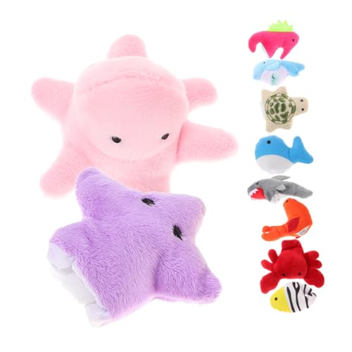 SOPOTUTU 10 Stück Teiliges Plüsch Fingerpuppen mit Verschiedenen Meerestieren Weiche und Kuschelige Handpuppen aus Plüsch und PP Baumwolle Interaktive Fingerpuppen für Kleinkinder SOPOTUTU 10 Stück Teiliges Plüsch Fingerpuppen mit Verschiedenen Meerestieren Weiche und Kuschelige Handpuppen aus Plüsch und PP Baumwolle Interaktive Fingerpuppen für Kleinkinder von SOPOTUTU