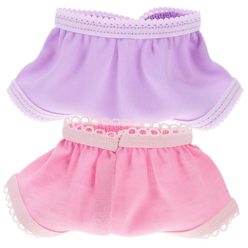 SOPOTUTU 10 Stück Teiliges Puppenunterwäsche aus Weichem Material Waschbar und Wiederverwendbar Mehrfarbige Spitzen Doll Panties für Puppen als und Puppenkostümzubehör von SOPOTUTU