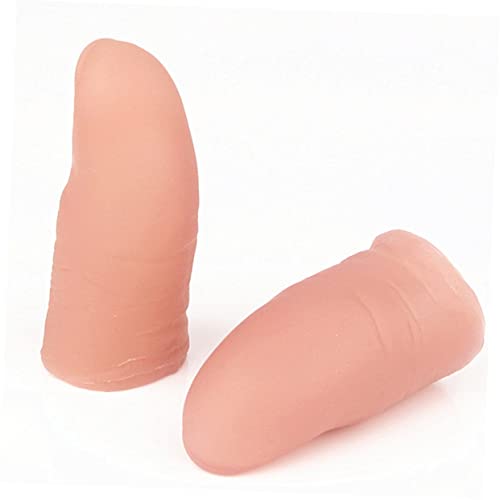 SOPOTUTU 10 Stück Teiliges Simulation Daumen Finger Cover Weiches Material Langlebig und Praktisch als Zaubertrick Requisit für Geeignet Hautfarbene Fingerhüllen von SOPOTUTU