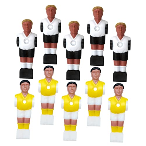 SOPOTUTU 10 Stück Teiliges Tischfußball Ersatzteile Hochwertige Resin Figuren Langlebige und Geruchsfreie Kicker Spieler Schwarz Gelbe und Weiß Goldene Trikots Kompatibel mit Foosball SOPOTUTU 10 Stück Teiliges Tischfußball Ersatzteile Hochwertige Resin Figuren Langlebige und Geruchsfreie Kicker Spieler Schwarz Gelbe und Weiß Goldene Trikots Kompatibel mit Foosball von SOPOTUTU