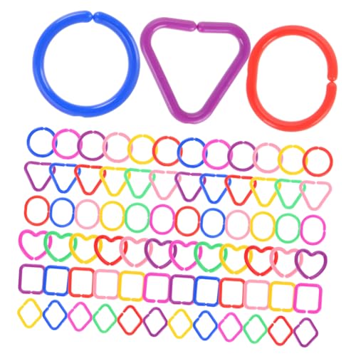 SOPOTUTU 100 Stück Geometrische Schnallenkette Der Ring Verbindungsringe Für Babys Kettenspiel Lebendige Ketten Kunststoffkettenglieder Mathe-Links Babykette Plastik SOPOTUTU 100 Stück Geometrische Schnallenkette Der Ring Verbindungsringe Für Babys Kettenspiel Lebendige Ketten Kunststoffkettenglieder Mathe-Links Babykette Plastik von SOPOTUTU