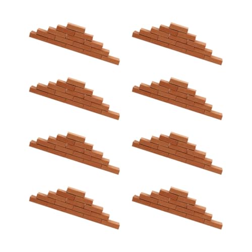 SOPOTUTU 100 Stück Miniatur Backsteine Kleine Klinkersteine Bausteine Modell für Sandtisch Architektur Bausatz DIY Handwerksmaterial von SOPOTUTU