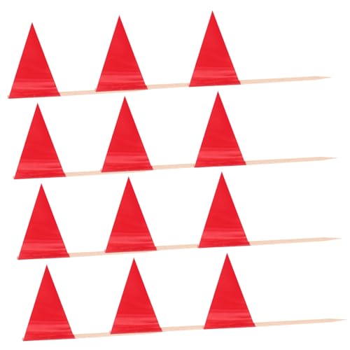 SOPOTUTU 100 Stück Rote Zahnstocher Flaggen Mini Dreieckig Sichere Lebensmittelkennzeichnung für Cupcakes Obst Partydekoration Stilvolle Appetizer Topper für Feste und Buffets SOPOTUTU 100 Stück Rote Zahnstocher Flaggen Mini Dreieckig Sichere Lebensmittelkennzeichnung für Cupcakes Obst Partydekoration Stilvolle Appetizer Topper für Feste und Buffets von SOPOTUTU