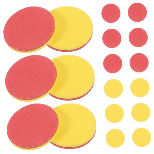 SOPOTUTU 100 Stück Teiliges Eva Zählchips Bunte Mathe Zähler Lernspielzeug für Zwei Farben Vielseitiges Lernzubehör für Rechnen Farben Erkennen und Motorische Fähigkeiten Fördern von SOPOTUTU