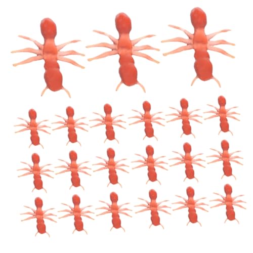 SOPOTUTU 100 Stück Teiliges Kunststoff Ameisen Halloween Deko Simulation Prank Toy für Party und Halloween Draußen Grusel Spaß Zubehör von SOPOTUTU