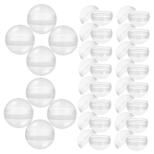 SOPOTUTU 100 Stück Transparente Befüllbare Kunststoffkugeln Leere Runde Behälter für Verkaufsautomaten DIY Partygeschenke Multifunktionale Spielzeugkapseln Wiederverwendbare Displaybox SOPOTUTU 100 Stück Transparente Befüllbare Kunststoffkugeln Leere Runde Behälter für Verkaufsautomaten DIY Partygeschenke Multifunktionale Spielzeugkapseln Wiederverwendbare Displaybox von SOPOTUTU