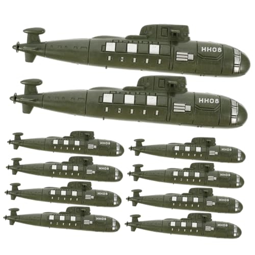 SOPOTUTU 10 Stück Kleiner U-Boot Modelle für Kinder Realistische Spielzeug U-Boote für Sandkasten und Kompakte U-Boot Figuren als Deko für Schreibtisch SOPOTUTU 10 Stück Kleiner U-Boot Modelle für Kinder Realistische Spielzeug U-Boote für Sandkasten und Kompakte U-Boot Figuren als Deko für Schreibtisch von SOPOTUTU