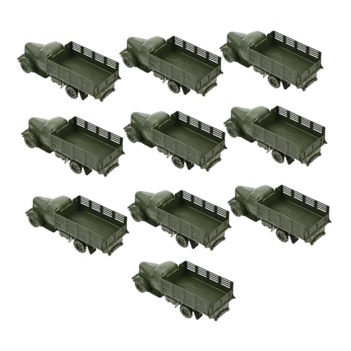 SOPOTUTU 10Stücke Teiliges LKW Modell Aus Kunststoff Simulation Truck Für Kreative Rollenspiele Für Jungen Und Fördert Emotionale Und Intellektuelle Entwicklung von SOPOTUTU