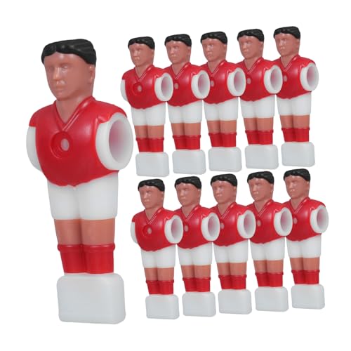 SOPOTUTU 11 Stück Teiliges Tischfußball Spieler Robuste Foosball Spielfiguren in Leuchtenden Farben Kompatibel mit Standard Fußballstangen Langlebige Ersatzteile für Kickertisch Klare von SOPOTUTU