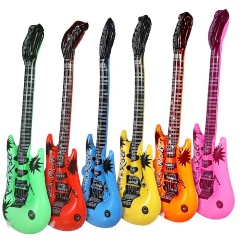 SOPOTUTU 12 Stück Aufblasbare Gitarren Realistische Musik Dekorationen für Partys Fotorequisiten für Musikfestivals und Themenfeiern Robustes Material Vielfältig Einsetzbar SOPOTUTU 12 Stück Aufblasbare Gitarren Realistische Musik Dekorationen für Partys Fotorequisiten für Musikfestivals und Themenfeiern Robustes Material Vielfältig Einsetzbar von SOPOTUTU