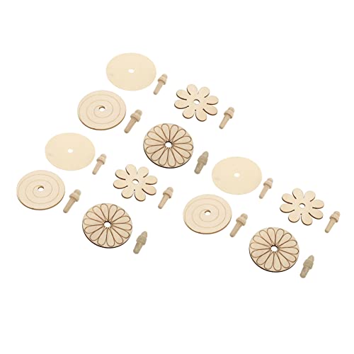 SOPOTUTU 12 Stück Hölzerner Kreisel Kinderkreisel DIY Unfertige Oberteile Holzhandwerk Malen Färben Von Gyroskopen Kreisel Aus Holz Gyroskop-malspielzeug Leeres Gyroskop von SOPOTUTU