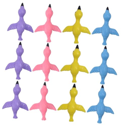 SOPOTUTU 12 Stück Lustige Finger Spielzeuge Flamingo Finger für Elastisches Prank für Jungen für Partys und von SOPOTUTU