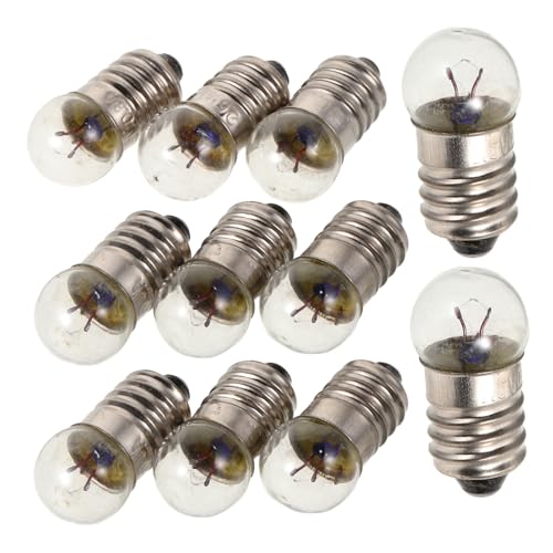 SOPOTUTU 12 Stück Mini Schraubfassung Glühbirnen für Physik Experimente Kompakte und Kleine Lampen für Vintage und Bildungsanwendungen Vielseitig Einsetzbar von SOPOTUTU
