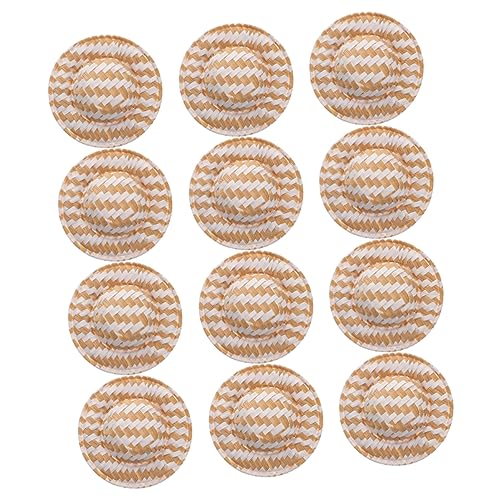 SOPOTUTU 12 Stück Strohhüte Woven Hüte für Puppenhaus DIY Bastelprojekte Dekoration für Geburtstagsfeiern Weihnachten und Schulprojekte aus Strapazierfähigem Papiermaterial SOPOTUTU 12 Stück Strohhüte Woven Hüte für Puppenhaus DIY Bastelprojekte Dekoration für Geburtstagsfeiern Weihnachten und Schulprojekte aus Strapazierfähigem Papiermaterial von SOPOTUTU