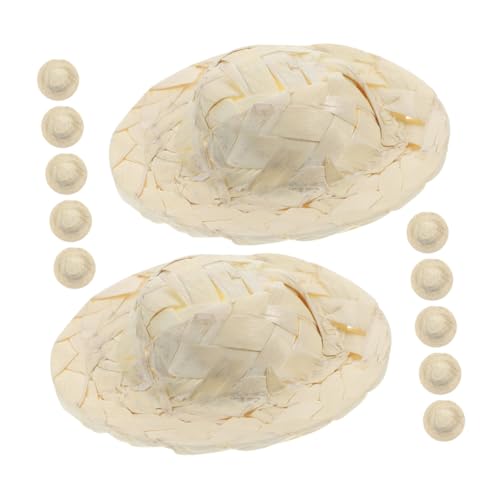 SOPOTUTU 12 Stück Strohhüte für Bastelarbeiten Handgefertigte Leichte Puppenhüte für DIY Projekte und Kreative Accessoires für Puppen und Miniaturen SOPOTUTU 12 Stück Strohhüte für Bastelarbeiten Handgefertigte Leichte Puppenhüte für DIY Projekte und Kreative Accessoires für Puppen und Miniaturen von SOPOTUTU