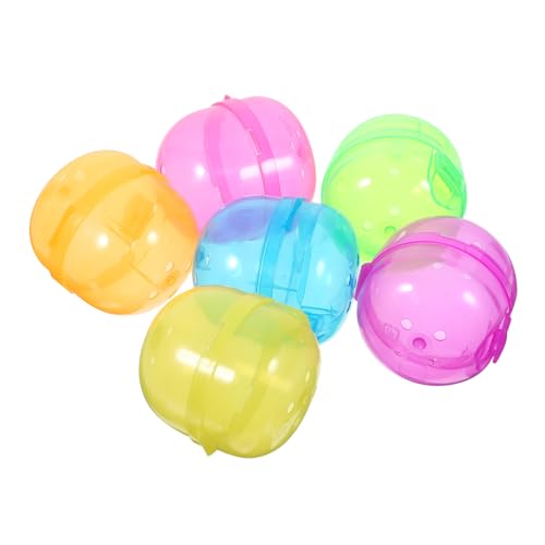 SOPOTUTU 12 Stück Teiliges Befüllbare Plastikkugeln Ø Transparente Bunte Kapseln zum Öffnen und Befüllen Wiederverwendbare Verpackung für Süßigkeiten Geschenkverpackung für Party und von SOPOTUTU