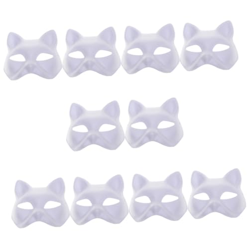 SOPOTUTU 12 Stück Teiliges DIY Katzenmasken aus Papierpulp Blanko Handbemalbar Leichte Halbgesichts Masken für Halloween Fasching Cosplay Bühnenauftritte und Maskeraden Umweltfreundlich SOPOTUTU 12 Stück Teiliges DIY Katzenmasken aus Papierpulp Blanko Handbemalbar Leichte Halbgesichts Masken für Halloween Fasching Cosplay Bühnenauftritte und Maskeraden Umweltfreundlich von SOPOTUTU