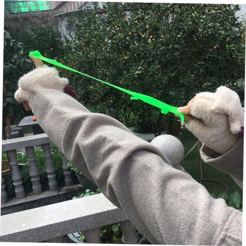 SOPOTUTU 12 Stück Teiliges Dinosaurier Finger Elastische Gummidrachen mit Fliegender Schleuderfunktion Buntes Stretch für Jungen und Mädchen Sicheres TPR Material Party Zufällige Farbe von SOPOTUTU