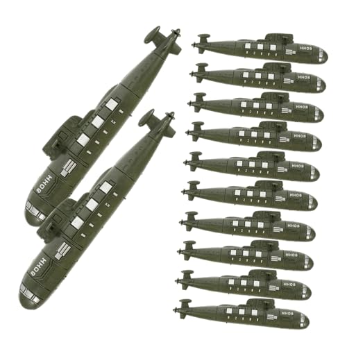 SOPOTUTU 12 Stück Teiliges Militärische Submarin Modelle Realistische Miniatur Dekoration Detailgetreu für Schreibtisch Sandtisch und Wohnraum Vielseitig als Lernmodell Sammlerstück und von SOPOTUTU