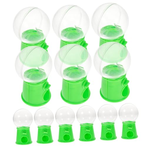 SOPOTUTU 12 Stück Teiliges Mini Candy Catcher Maschinen aus Hochwertigem Kunststoff Drehbare Süßigkeiten Spender Spielzeuge für Fördert Hand Auge Koordination und Kreativität Hellgrün für von SOPOTUTU