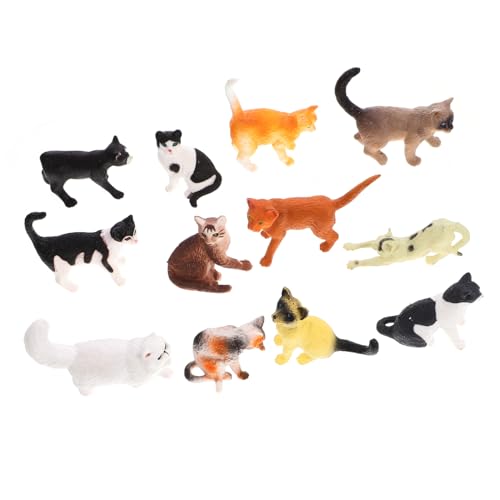 SOPOTUTU 12 Stück Teiliges Mini Katzenfiguren Set Realistische Katzenmodelle aus Robustem Detailgetreu und Handbemalt Dekoration für Büro und Garten Geschenkidee für Katzenliebhaber SOPOTUTU 12 Stück Teiliges Mini Katzenfiguren Set Realistische Katzenmodelle aus Robustem Detailgetreu und Handbemalt Dekoration für Büro und Garten Geschenkidee für Katzenliebhaber von SOPOTUTU