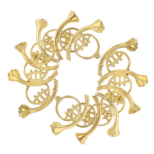 SOPOTUTU 12 Stück Teiliges Miniatur Musikinstrumente Goldene Plastik Trompeten Weihnachtsbaumschmuck DIY Zubehör für Puppenhaus und Festliche Weihnachtsdeko SOPOTUTU 12 Stück Teiliges Miniatur Musikinstrumente Goldene Plastik Trompeten Weihnachtsbaumschmuck DIY Zubehör für Puppenhaus und Festliche Weihnachtsdeko von SOPOTUTU