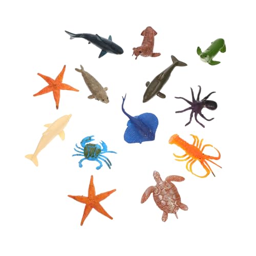 SOPOTUTU 12 Stück Teiliges Tierfiguren aus Kunststoff Realistische Meerestier Modelle Pädagogisches Lernspielzeug für Leicht Langlebig und Sicher als Dekoration und Lehrmittel SOPOTUTU 12 Stück Teiliges Tierfiguren aus Kunststoff Realistische Meerestier Modelle Pädagogisches Lernspielzeug für Leicht Langlebig und Sicher als Dekoration und Lehrmittel von SOPOTUTU