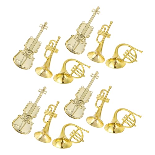 SOPOTUTU 12 Stück Teiliges Weihnachtsbaum Anhänger mit Miniatur Musikinstrumenten DIY Dekoration für Christbaum Realistische Violin Trompeten und Hornmodelle in Bastelaccessoires SOPOTUTU 12 Stück Teiliges Weihnachtsbaum Anhänger mit Miniatur Musikinstrumenten DIY Dekoration für Christbaum Realistische Violin Trompeten und Hornmodelle in Bastelaccessoires von SOPOTUTU