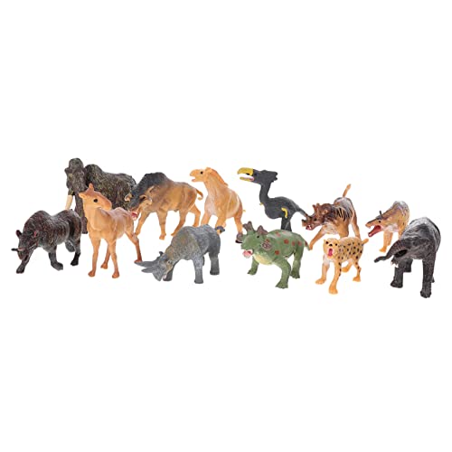 SOPOTUTU 12 Teiliges Tiermodell Set Kinderspielzeug Simulationstiere Simulierte Tiere Lebendiges Tierhandwerk Tierspielzeug Tierspielzeug Kleine Tierfiguren Tierspielzeug von SOPOTUTU