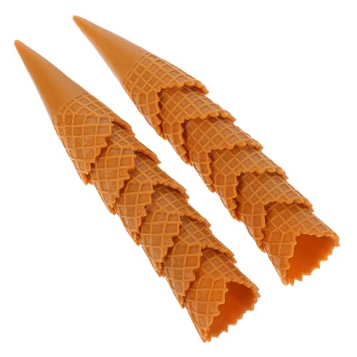 SOPOTUTU 12Stücke Mini Eistüten Ornamente für DIY Dekorationen Stabile Modelle für Fotografie Heim und Ladendekorationen Langlebige Simulationsmodelle von SOPOTUTU