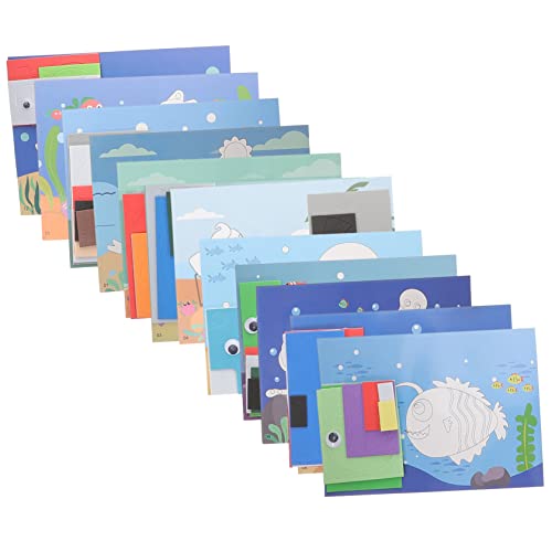 SOPOTUTU 12Stücke Tierpuzzle Aufkleber Teile Eva DIY Bastelmaterial Für Selbstklebende Tier Sticker Lernspielzeug Für Kreative Kinderpartys Und Bastelaktivitäten von SOPOTUTU