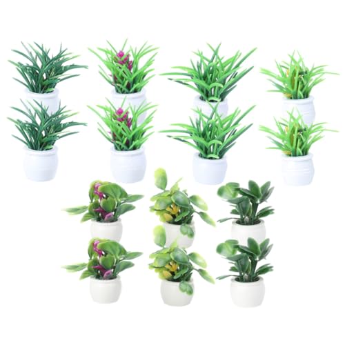 SOPOTUTU 14 Stück Teiliges Miniatur Bonsai Künstliche Pflanzen Mini Simulation Topfpflanzen für Puppenhaus Dekoration und Mini Szeneriegestaltung SOPOTUTU 14 Stück Teiliges Miniatur Bonsai Künstliche Pflanzen Mini Simulation Topfpflanzen für Puppenhaus Dekoration und Mini Szeneriegestaltung von SOPOTUTU