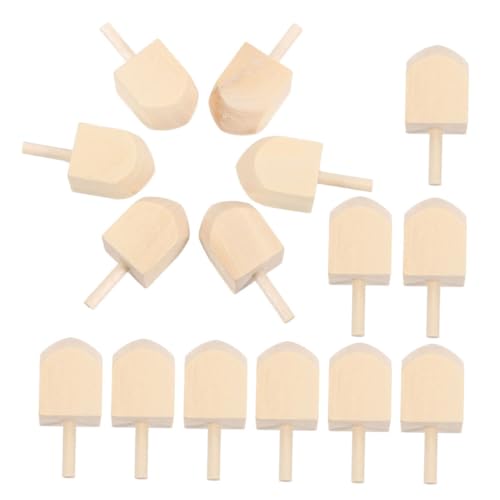SOPOTUTU 15 Stück Hölzerner Kreisel Dreidel Für Chanukka-DIY Malen Sie Ihre Eigenen Dreidel Handbemaltes Kunsthandwerk Dreidel Für Chanukka-Spiele Mini Dreidels Chanukka-Dreidel Holz von SOPOTUTU