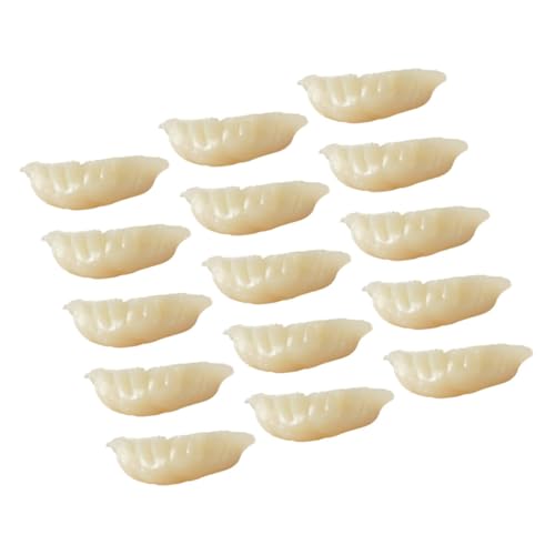 SOPOTUTU 15 Stück Teiliges Mini Dumpling Modelle aus Langlebigem Realistische Nachbildung Lebendige Farben Dekorativ Restaurant Deko Lehrmittel und Fotorequisite Geeignet von SOPOTUTU