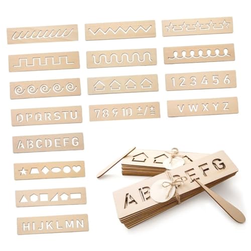 SOPOTUTU 16 Stück Teiliges Holz Lernspielzeug Schreibtafel für Frühkindliche Übungstafel mit Buchstaben und Formen Kognitives Trainingsspielzeug Sicher und Glatt Poliert Fördert Schreiben SOPOTUTU 16 Stück Teiliges Holz Lernspielzeug Schreibtafel für Frühkindliche Übungstafel mit Buchstaben und Formen Kognitives Trainingsspielzeug Sicher und Glatt Poliert Fördert Schreiben von SOPOTUTU