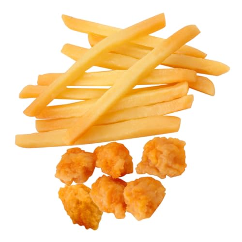 SOPOTUTU 16 Stück Teiliges mit Realistischen Künstlichen Frites und Chicken Deko für Fotografie Spielküche und SOPOTUTU 16 Stück Teiliges mit Realistischen Künstlichen Frites und Chicken Deko für Fotografie Spielküche und von SOPOTUTU