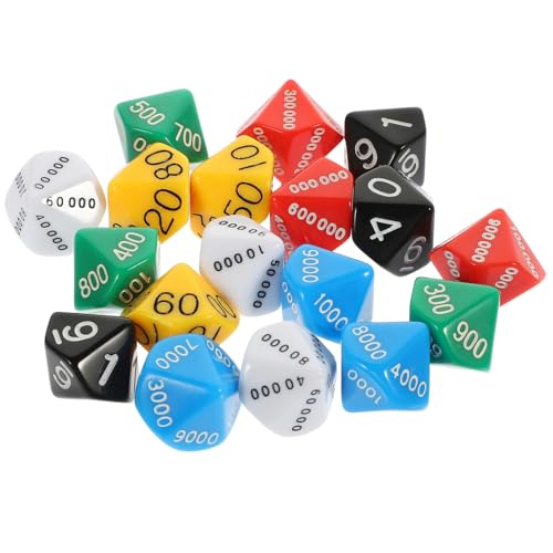 SOPOTUTU 18 Stück Teiliges Polyedrisches Spielwürfel aus Hochwertigem Kunststoff Leicht und Tragbar Vielseitig Einsetzbar für Brettspiele Partys und Pädagogisches Training zu Hause und SOPOTUTU 18 Stück Teiliges Polyedrisches Spielwürfel aus Hochwertigem Kunststoff Leicht und Tragbar Vielseitig Einsetzbar für Brettspiele Partys und Pädagogisches Training zu Hause und von SOPOTUTU