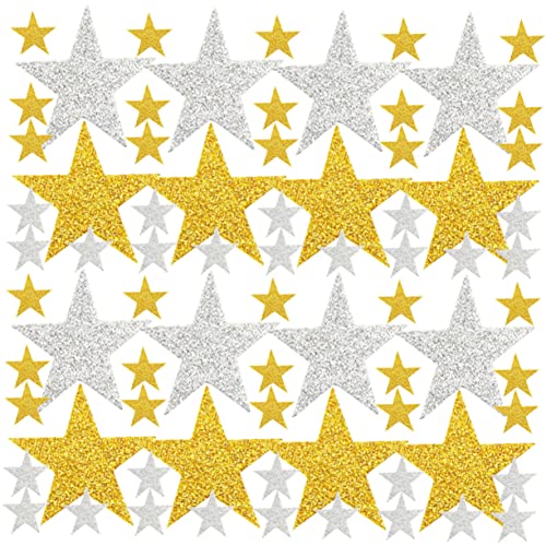 SOPOTUTU 180Stücke Glitzernde Sternaufkleber Selbstklebende Dekorative Aufkleber für Weihnachten Basteln Schule und Partys Material Sicher und Langlebig SOPOTUTU 180Stücke Glitzernde Sternaufkleber Selbstklebende Dekorative Aufkleber für Weihnachten Basteln Schule und Partys Material Sicher und Langlebig von SOPOTUTU