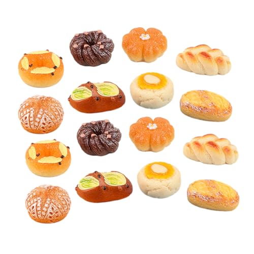 SOPOTUTU 18Stücke Teiliges Künstliches Brot Simulationsbrot Modell für Puppenhaus Dekoration Foto Requisiten Kindergarten Lernspielzeug und Heimdekoration aus Haltbarem Harzmaterial SOPOTUTU 18Stücke Teiliges Künstliches Brot Simulationsbrot Modell für Puppenhaus Dekoration Foto Requisiten Kindergarten Lernspielzeug und Heimdekoration aus Haltbarem Harzmaterial von SOPOTUTU