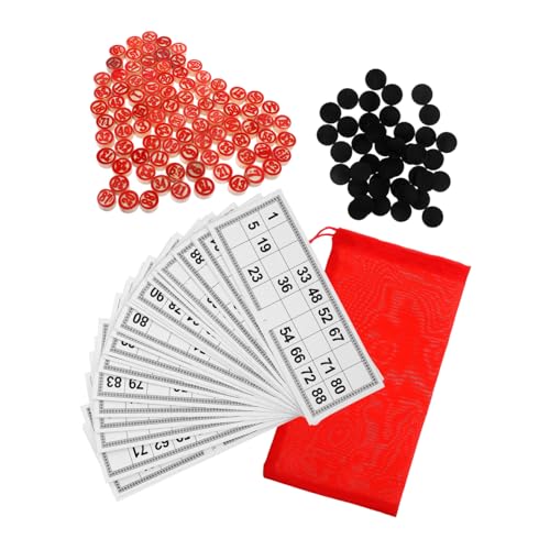 SOPOTUTU 1Satz Bingo Spielset aus Holz Interaktive Bingokarten und Schach für Familienfeiern Bingo für Spannende Spielabende und Unvergesslichen Spaß SOPOTUTU 1Satz Bingo Spielset aus Holz Interaktive Bingokarten und Schach für Familienfeiern Bingo für Spannende Spielabende und Unvergesslichen Spaß von SOPOTUTU