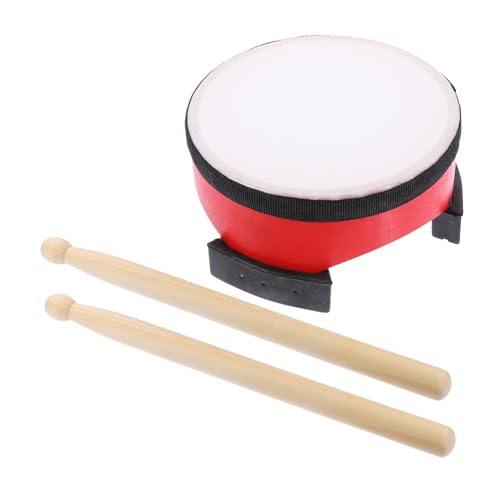 SOPOTUTU 1Satz Bodentrommel für Musikinstrument für Schlagzeug Handgefertigte Trommel mit Schlägel für Musikunterricht und Aufführungen Fördert Rhythmusgefühl von SOPOTUTU