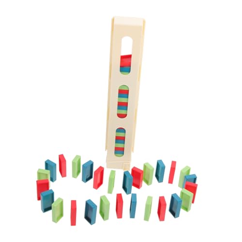 SOPOTUTU 1Satz Domino Set mit Dominoblocks und Zugmechanismus Sicheres Kunststoffmaterial für Kreativspielzeug Geduld und Motorik SOPOTUTU 1Satz Domino Set mit Dominoblocks und Zugmechanismus Sicheres Kunststoffmaterial für Kreativspielzeug Geduld und Motorik von SOPOTUTU