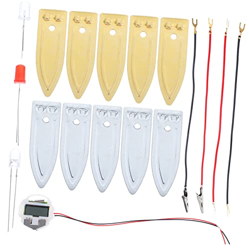 SOPOTUTU 1Satz Fruchtbatterie Experimentier Kit für DIY Wissenschaftsprojekt zur Herstellung von Elektrizität aus Obst Kreatives Lernspielzeug für Schulprojekte und Experimente von SOPOTUTU