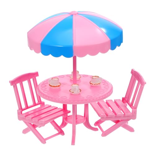 SOPOTUTU 1Satz Mini Küchentischspielzeug mit Miniaturbechern und Pinken Stühlen für Puppenhaus Zubehör Robuste und Langlebige Puppenhausmöbel für Kreative Mini Landschaften SOPOTUTU 1Satz Mini Küchentischspielzeug mit Miniaturbechern und Pinken Stühlen für Puppenhaus Zubehör Robuste und Langlebige Puppenhausmöbel für Kreative Mini Landschaften von SOPOTUTU