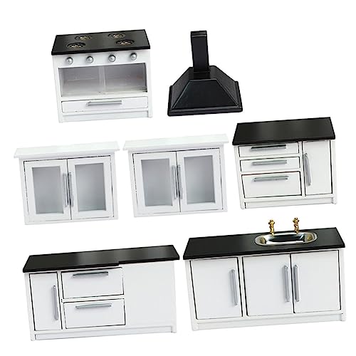 SOPOTUTU 1Satz Möbel für Puppenhaus Teiliges Küchenmöbel für Mini Dekoration mit Realistischem Design und Verarbeitung Perfektes von SOPOTUTU